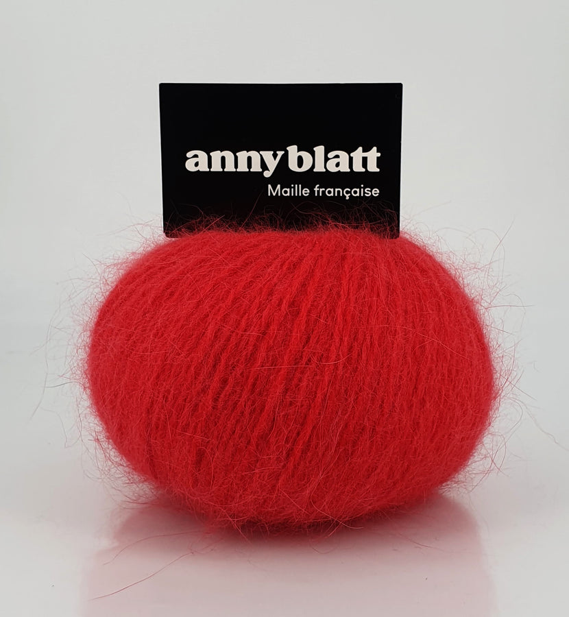 Charger l&#39;image dans la galerie, pelote angora douceur rouge baiser 1
