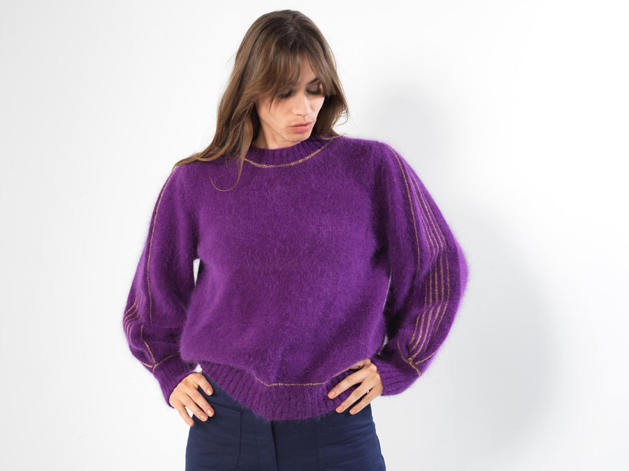 Charger l&#39;image dans la galerie, Pull Alix Angora et or - 8 coloris.
