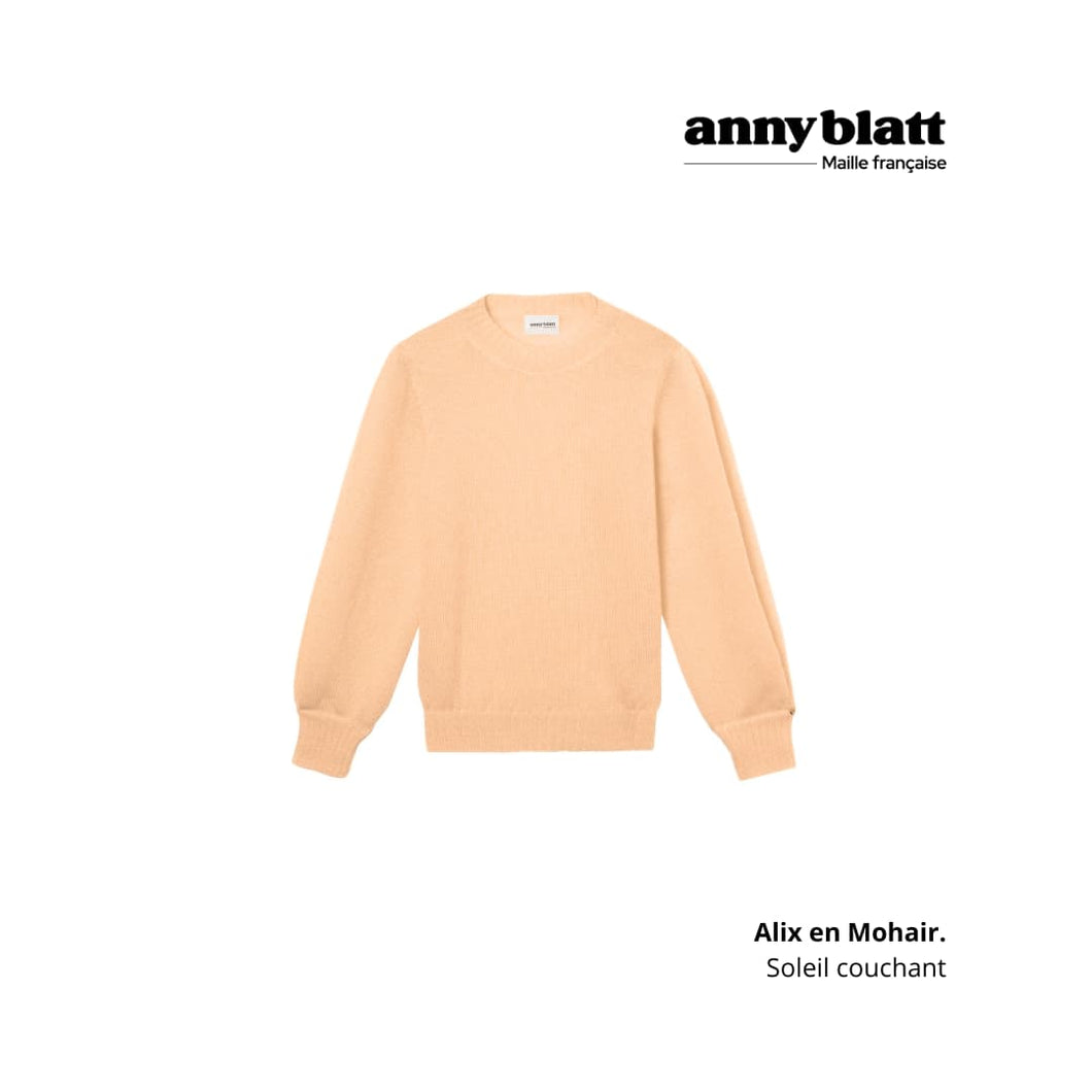 Pull Alix mohair et soie Soleil couchant